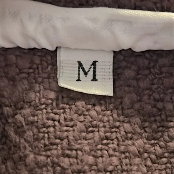 Bryn Walker Linen Cotton Textured Button Front Jacket Purple Boxy Size Medium - Picture 6 of 7